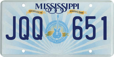 MS license plate JQQ651