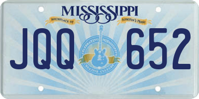 MS license plate JQQ652