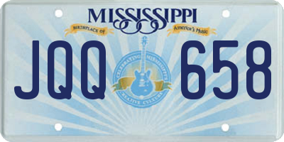 MS license plate JQQ658