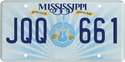MS license plate JQQ661