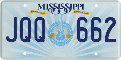 MS license plate JQQ662