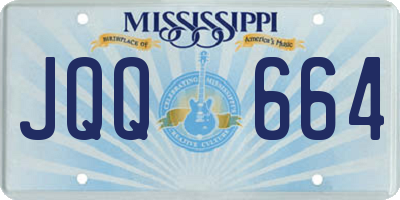 MS license plate JQQ664