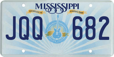 MS license plate JQQ682