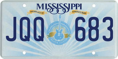 MS license plate JQQ683
