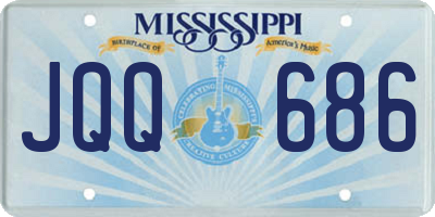MS license plate JQQ686