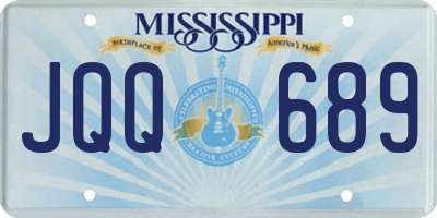 MS license plate JQQ689