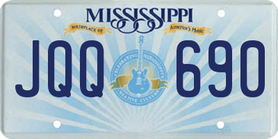 MS license plate JQQ690