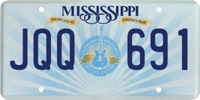MS license plate JQQ691