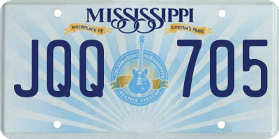 MS license plate JQQ705