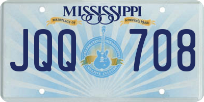 MS license plate JQQ708