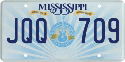 MS license plate JQQ709