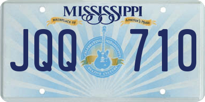 MS license plate JQQ710