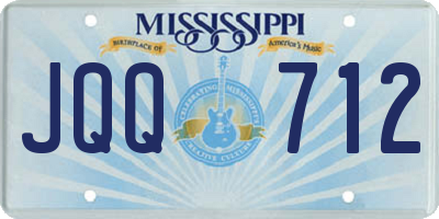 MS license plate JQQ712
