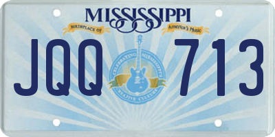 MS license plate JQQ713