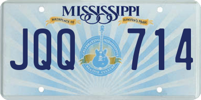 MS license plate JQQ714
