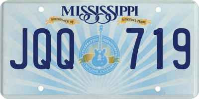 MS license plate JQQ719