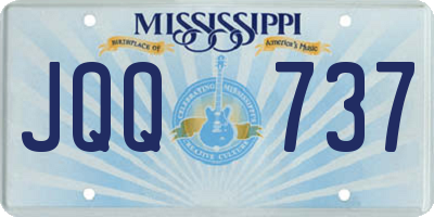 MS license plate JQQ737