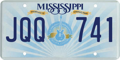 MS license plate JQQ741