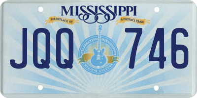MS license plate JQQ746