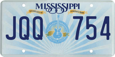 MS license plate JQQ754