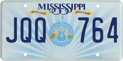 MS license plate JQQ764