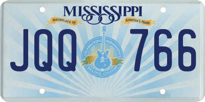 MS license plate JQQ766