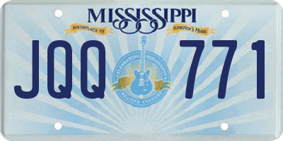 MS license plate JQQ771