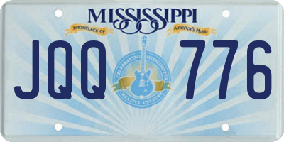 MS license plate JQQ776