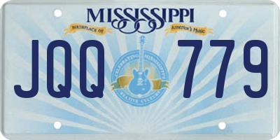 MS license plate JQQ779