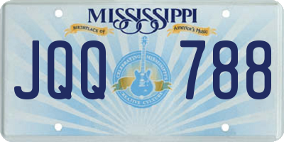 MS license plate JQQ788