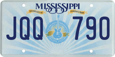 MS license plate JQQ790