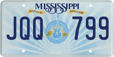 MS license plate JQQ799