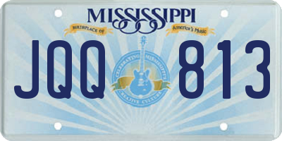 MS license plate JQQ813