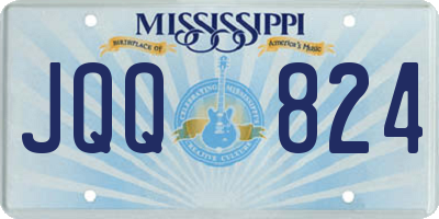 MS license plate JQQ824