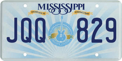 MS license plate JQQ829