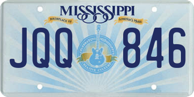 MS license plate JQQ846