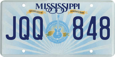 MS license plate JQQ848