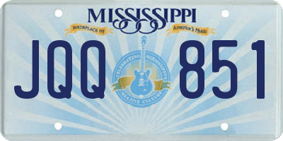 MS license plate JQQ851