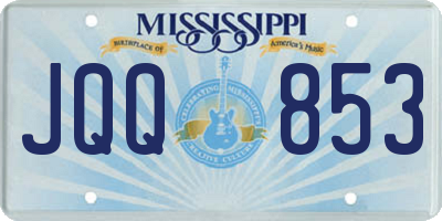 MS license plate JQQ853