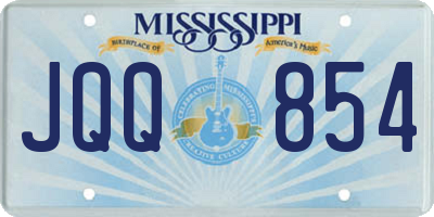 MS license plate JQQ854