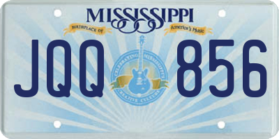 MS license plate JQQ856