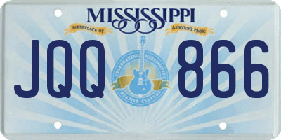 MS license plate JQQ866