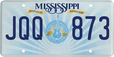 MS license plate JQQ873