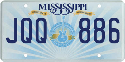 MS license plate JQQ886