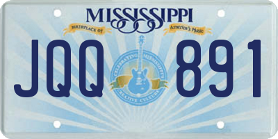 MS license plate JQQ891