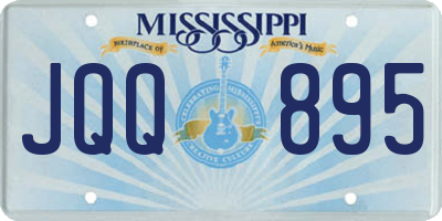 MS license plate JQQ895