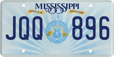 MS license plate JQQ896