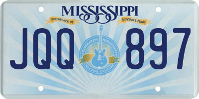 MS license plate JQQ897