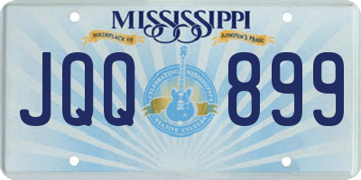MS license plate JQQ899