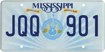 MS license plate JQQ901